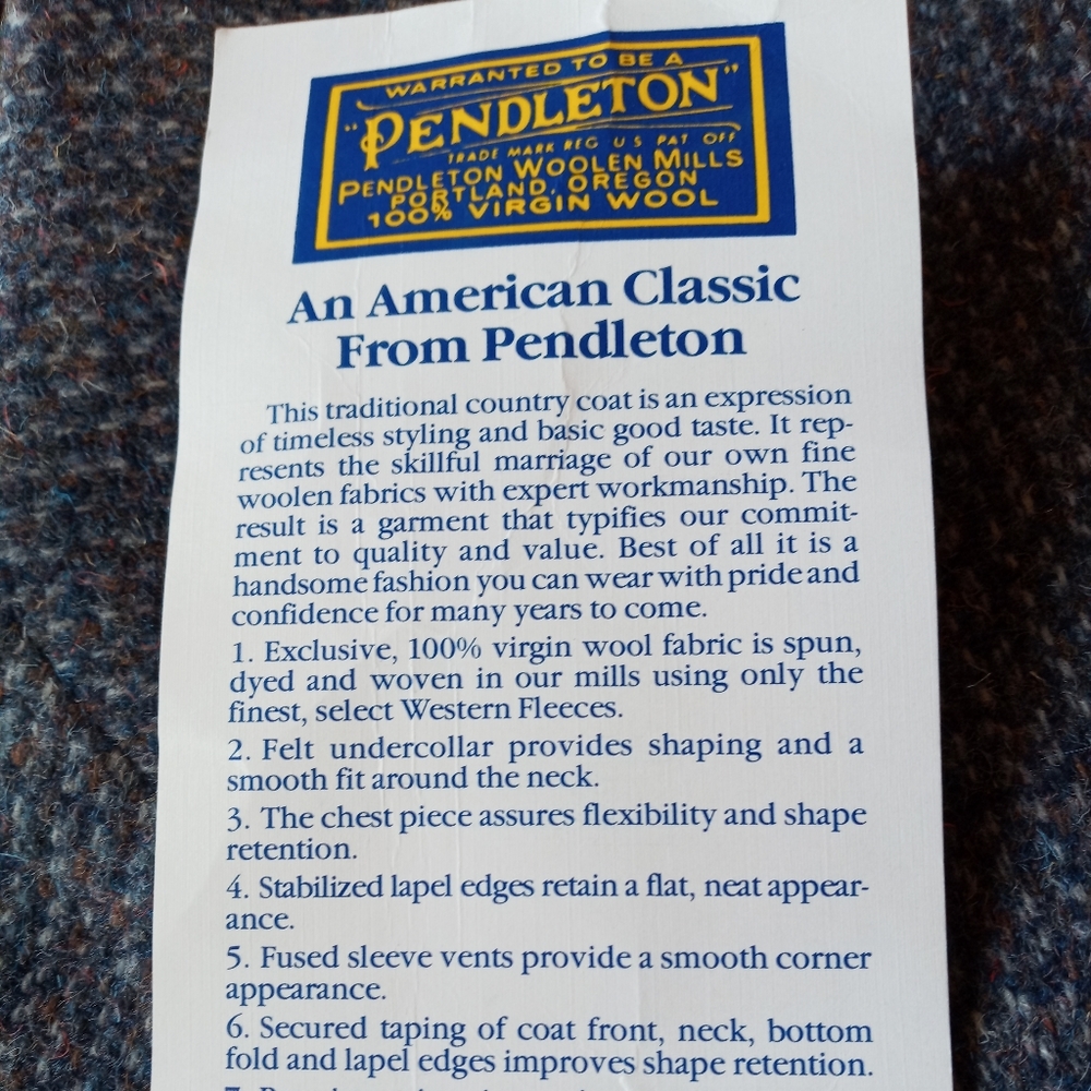 Pendleton suit